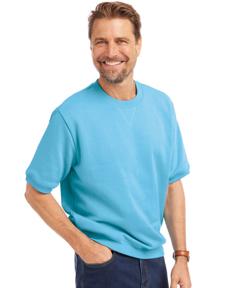 John Blair Supreme Fleece Short-Sleeve Sweatshirt image number 1