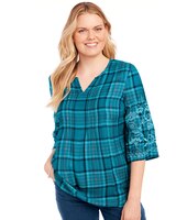 Embroidered Pintuck Tunic thumbnail number 1