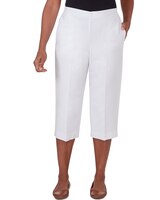 Alfred Dunner® Charleston Textured Zig Zag Capri with Pockets thumbnail number 1