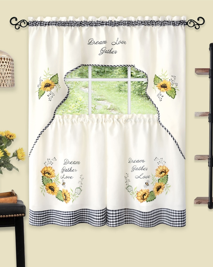Sunflower Picnic Embellished Tier and Swag Set image number 1