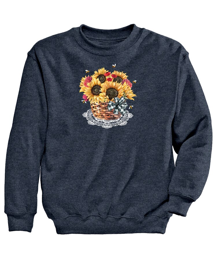 Sunflower Bees Graphic Sweatshirt image number 1