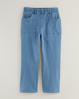 DenimEase™ Flat-Waist Crop Jeans thumbnail number 4