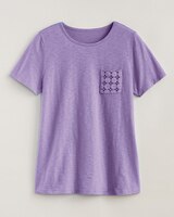 Slub Knit Lace Pocket Top thumbnail number 1