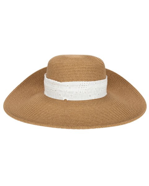 Womens Ultrabraid Fold Back Bow Sun Hat
