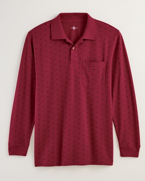 John Blair Long-Sleeve Piqué Polo