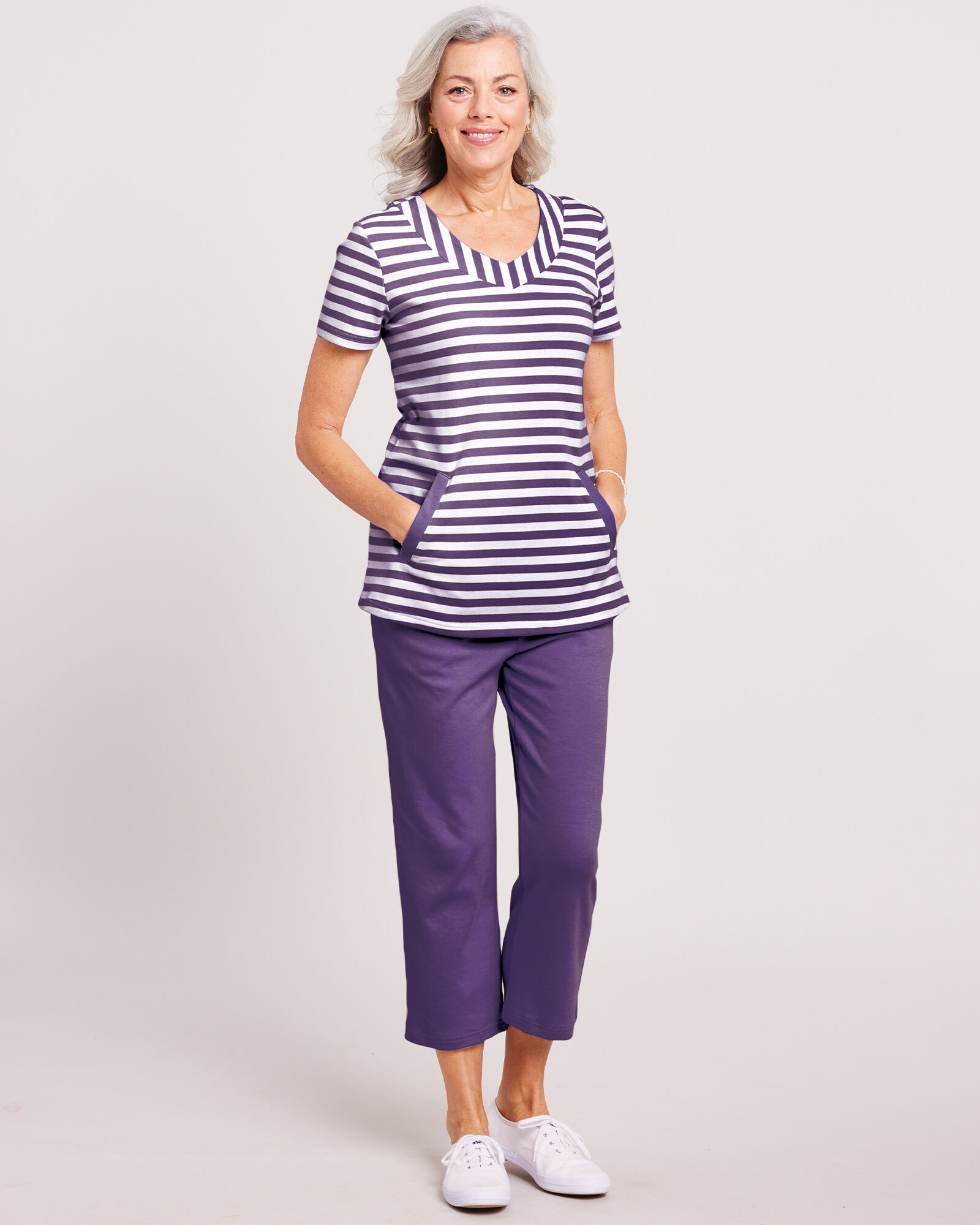 Summer Striped Capris Set Blair