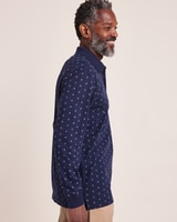 John Blair Long-Sleeve Piqué Polo thumbnail number 3