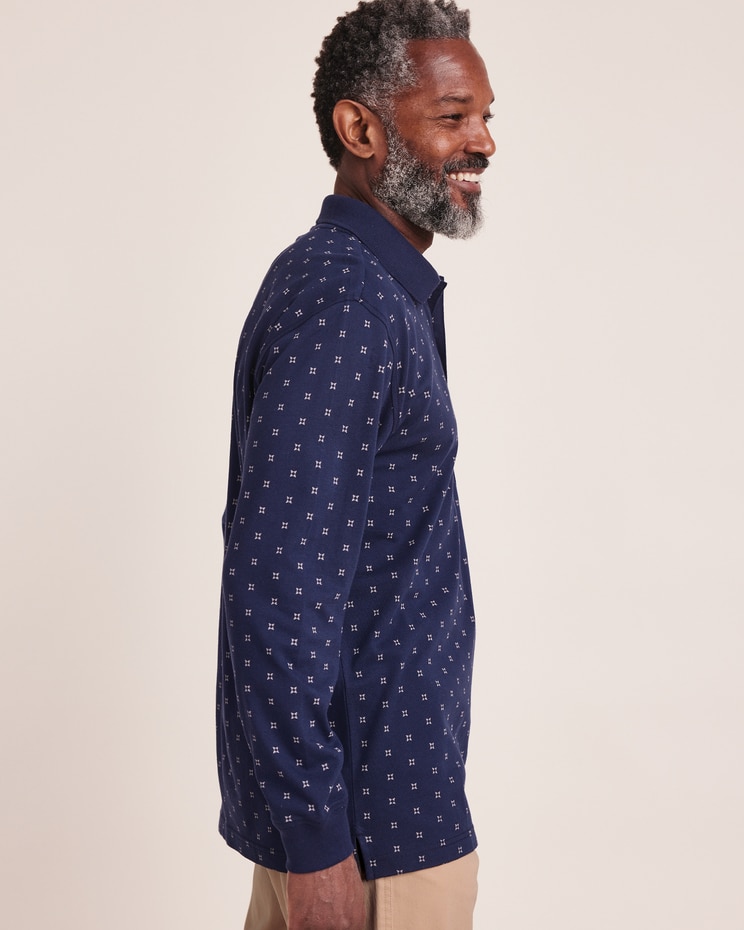 John Blair Long-Sleeve Piqué Polo image number 3