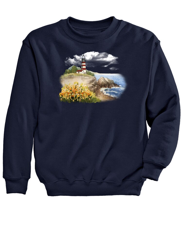 Scenic Lighthouse Graphic Sweatshirt image number 1