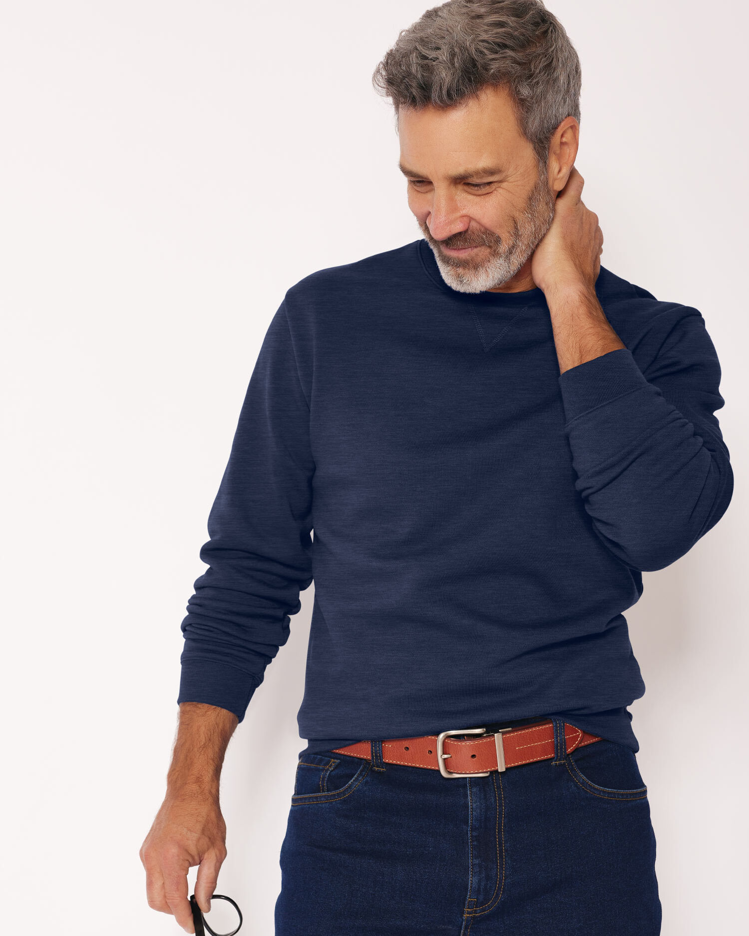 John Blair Supreme Fleece Long-Sleeve Sweatshirt | Blair John Blair Supreme Fleece Long-Sleeve Sweatshirt | Blair