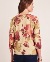 Alfred Dunner® Mulberry Street Floral Shimmer Print Sweater thumbnail number 2