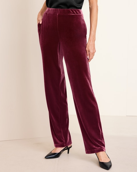 Stretch Velvet Pants