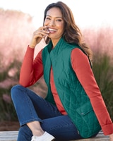Berkshire Solid Quilted Vest thumbnail number 1