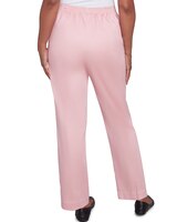 Alfred Dunner® Coming Up Roses Sateen Woven Medium Length Pant thumbnail number 2