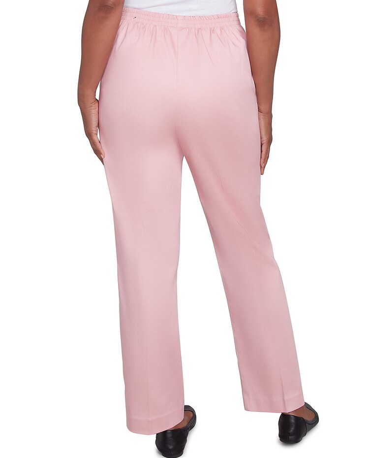 Alfred Dunner® Coming Up Roses Sateen Woven Medium Length Pant image number 2