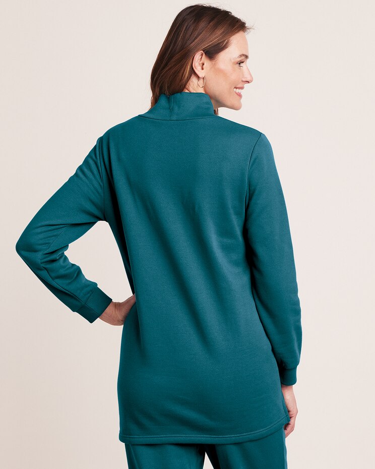 Better-Than-Basic Mock Neck Tunic Sweatshirt image number 3