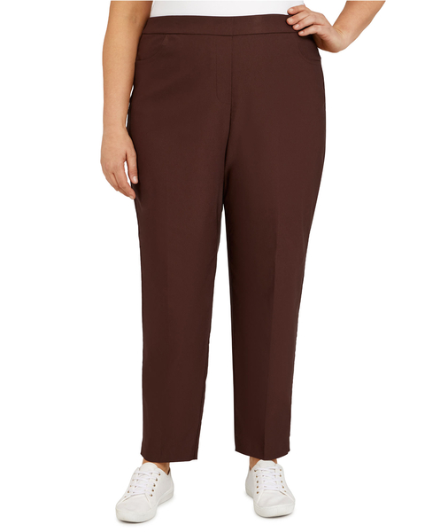 Alfred Dunner Classic Pull-On Proportioned Straight Leg Pants