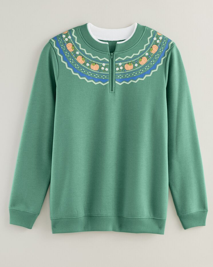 Better-Than-Basic Quarter-Zip Sweatshirt image number 1