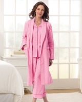 Cotton Seersucker Wrap Robe thumbnail number 2