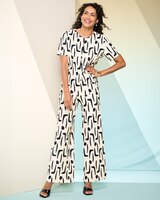 Wave Pleated Printed Top thumbnail number 2