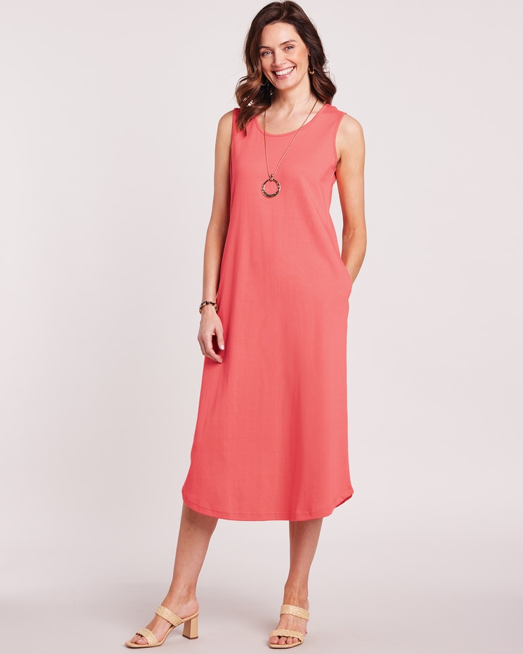 Essential Knit Take It Easy Dress with Pockets image number 1