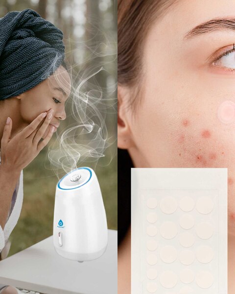 Pursonic Advanced Facial Steamer & Hydrocolloid Pimple Patch Set