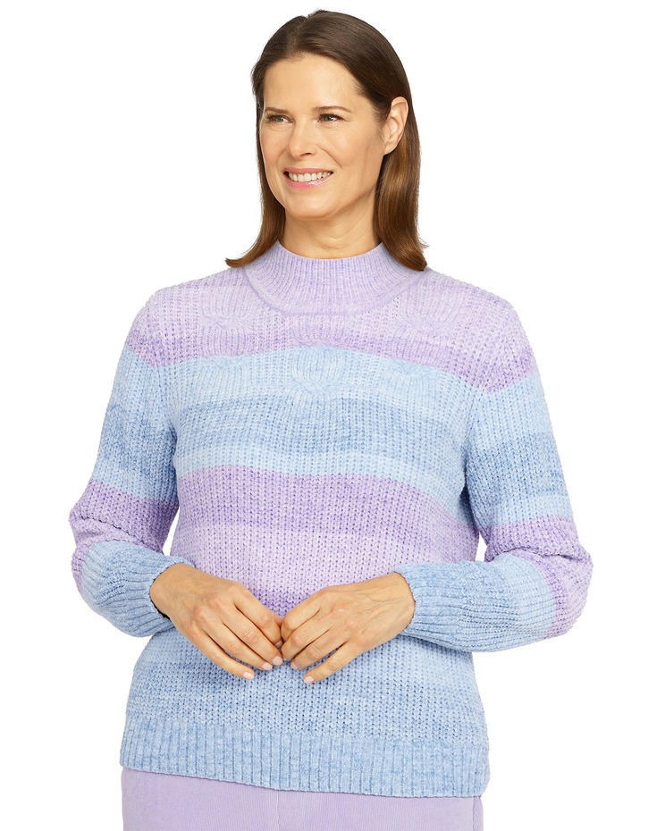 Alfred Dunner® Victoria Falls Cable Stitch Sweater image number 1