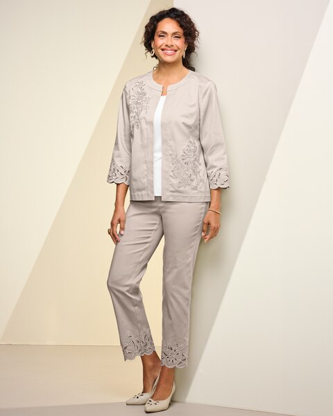 Cut Out Floral Jacket by Alfred Dunner