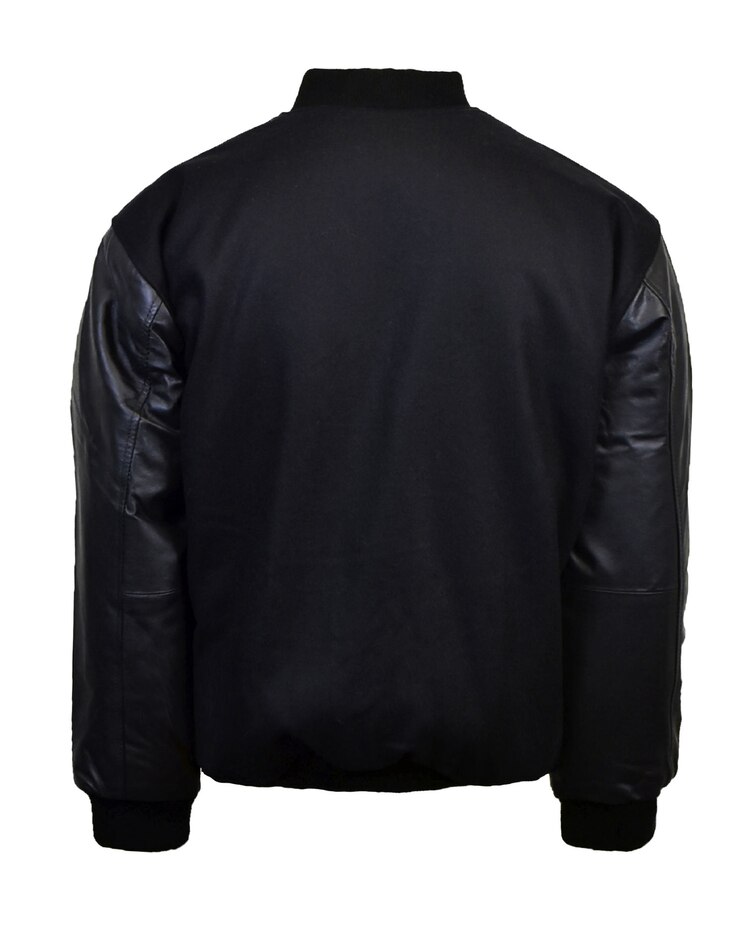 Victory Varsity Jacket with Genuine Leather Sleeves image number 2