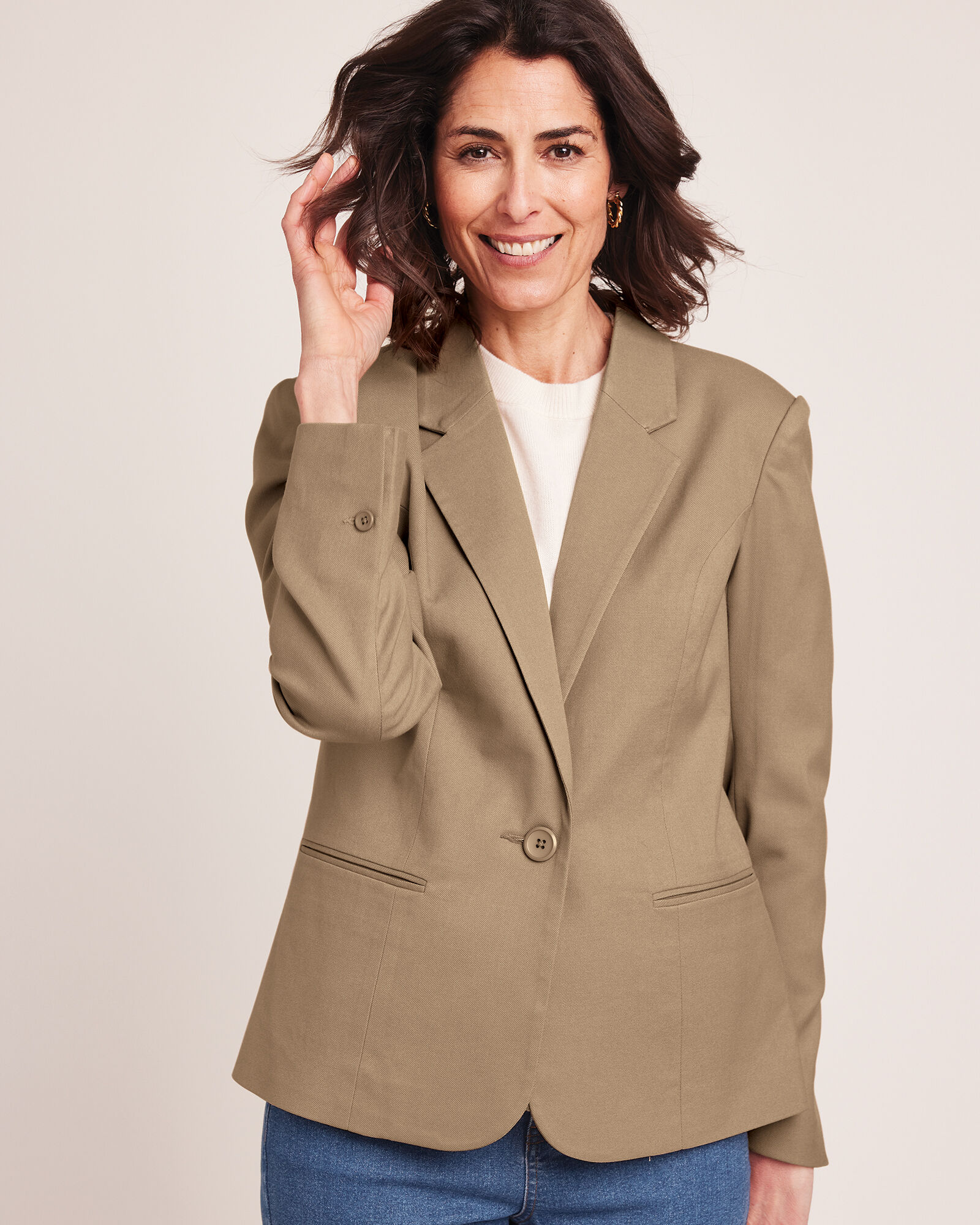 Lined blazer outlet