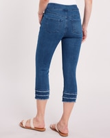 DenimEase™ Frayed Hem Crop Jeans thumbnail number 3