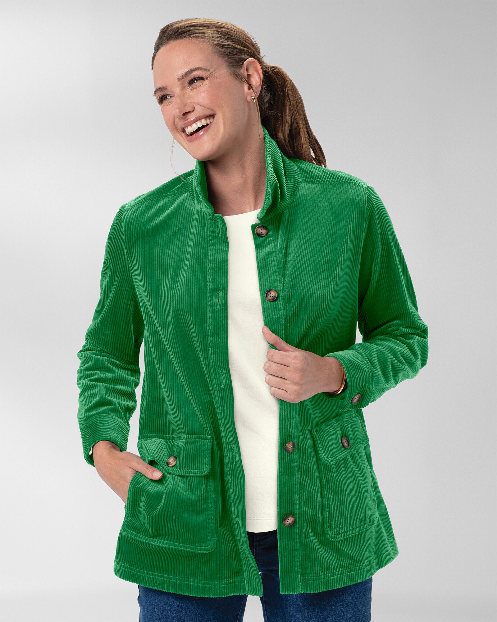 Wide wale corduroy jacket womens new arrivals