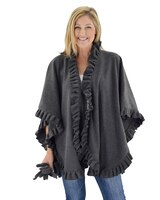 Ruffle Fleece Wrap & Glove Set thumbnail number 1