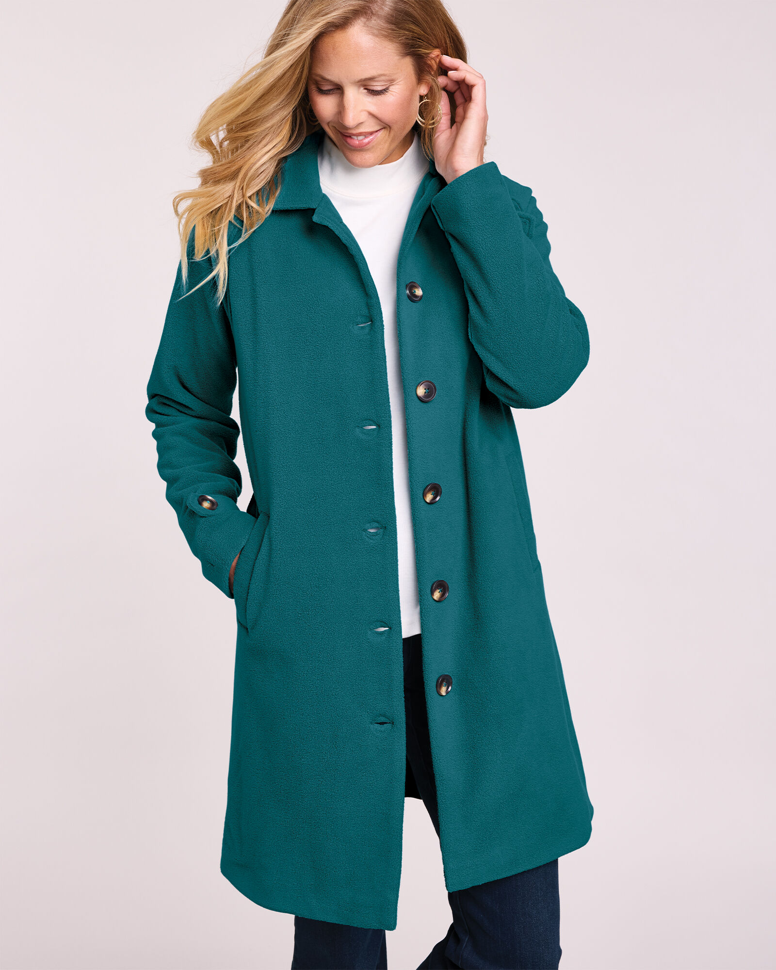 Scandia Fleece Balmacaan Coat Blair