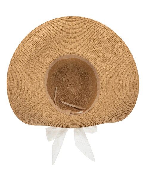 Womens Ultrabraid Fold Back Bow Sun Hat