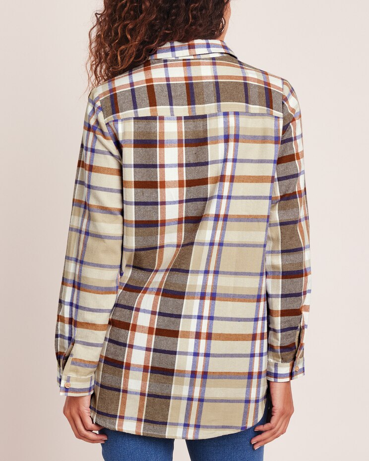 Super-Soft Plaid Flannel Pocket Tunic image number 2