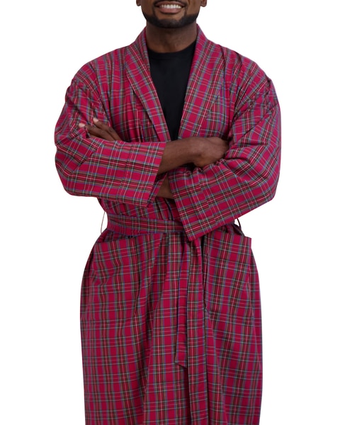 Hanes Men's Shawl Collar Woven Robe.