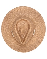 Resort Ready - Wheat Straw Fedora With Glam Details Hat thumbnail number 4