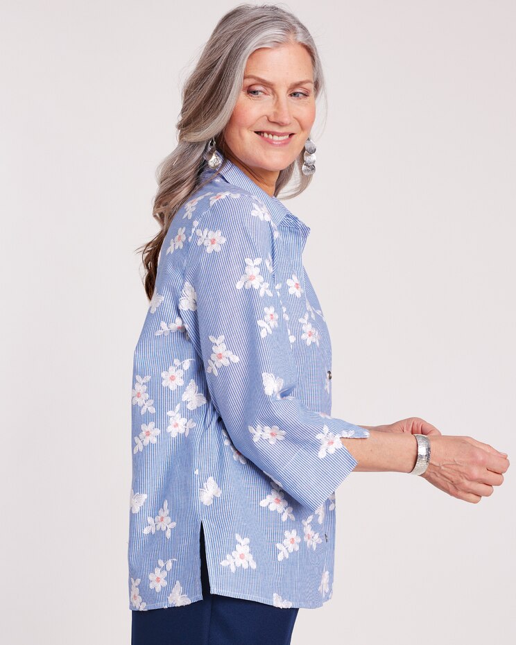Alfred Dunner® In Full Bloom Stripe Shirt image number 2
