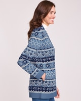 Patterned Cardigan Sweater thumbnail number 5