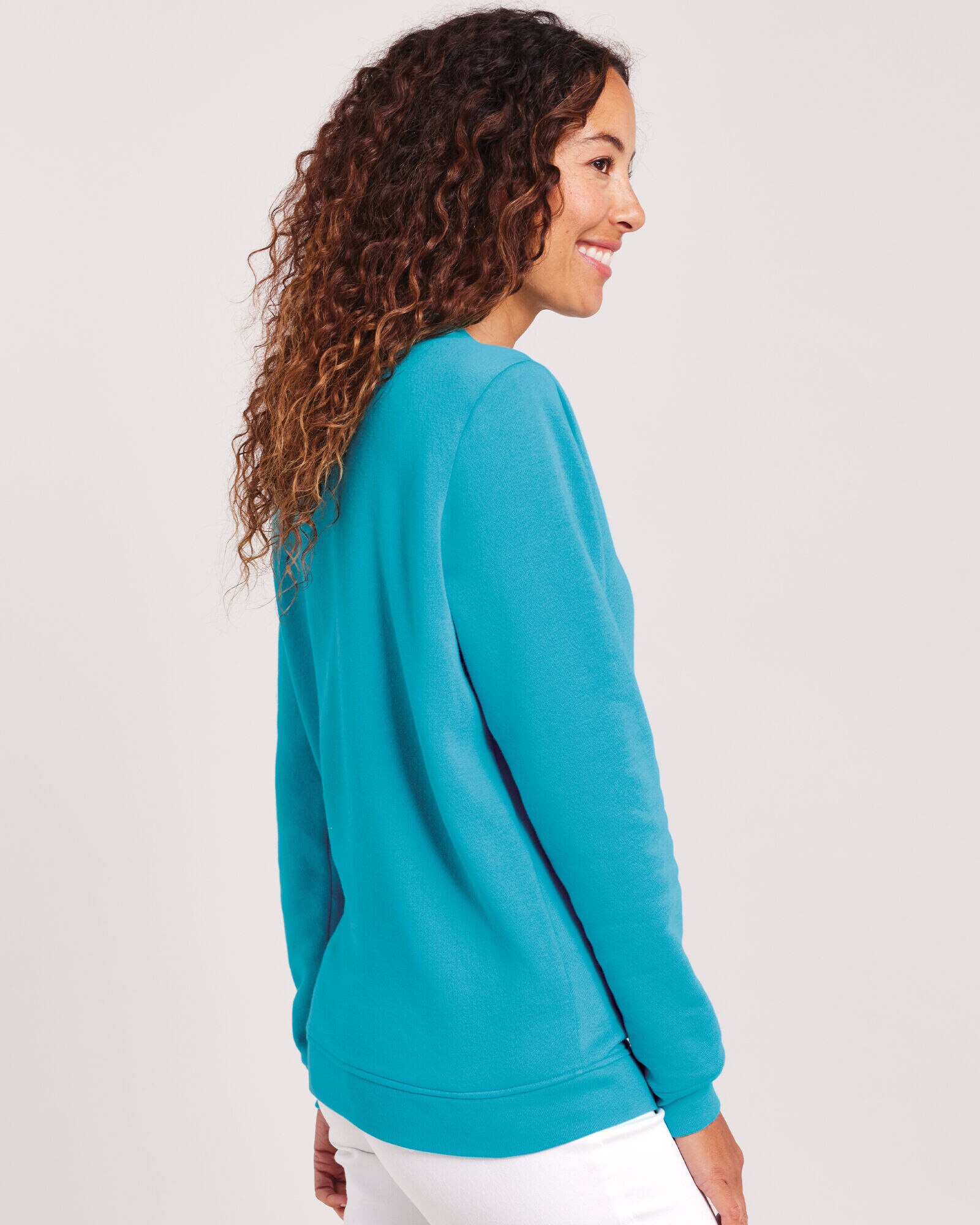 Haband Women s Embroidered Fleece Sweatshirt