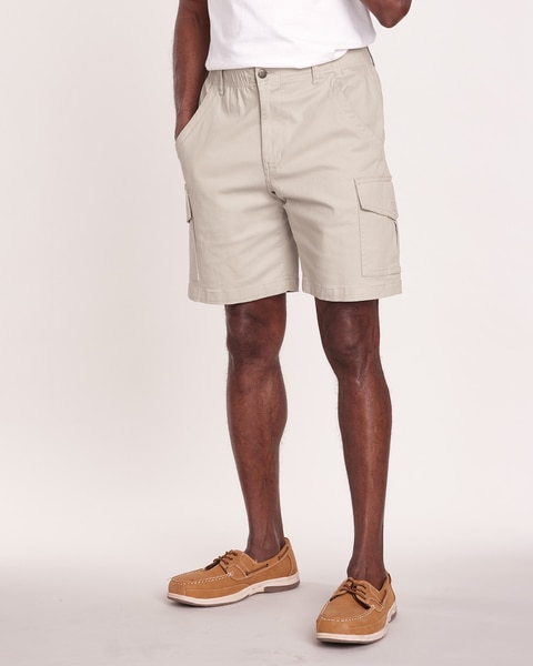 JohnBlairFlex Relaxed-Fit Full-Elastic Cargo Shorts