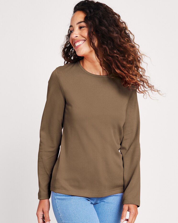 Essential Knit Long Sleeve Tee | Blair