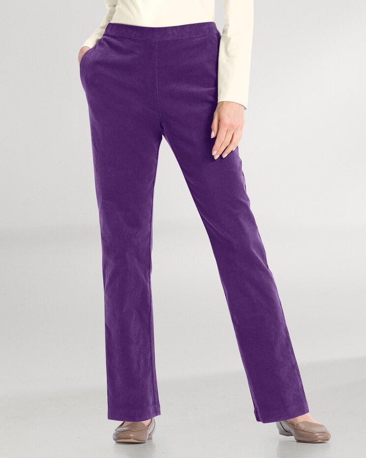 Stretch Pincord Pull-On Pants image number 1