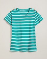 Essential Knit Dolman Button Trim Top thumbnail number 1
