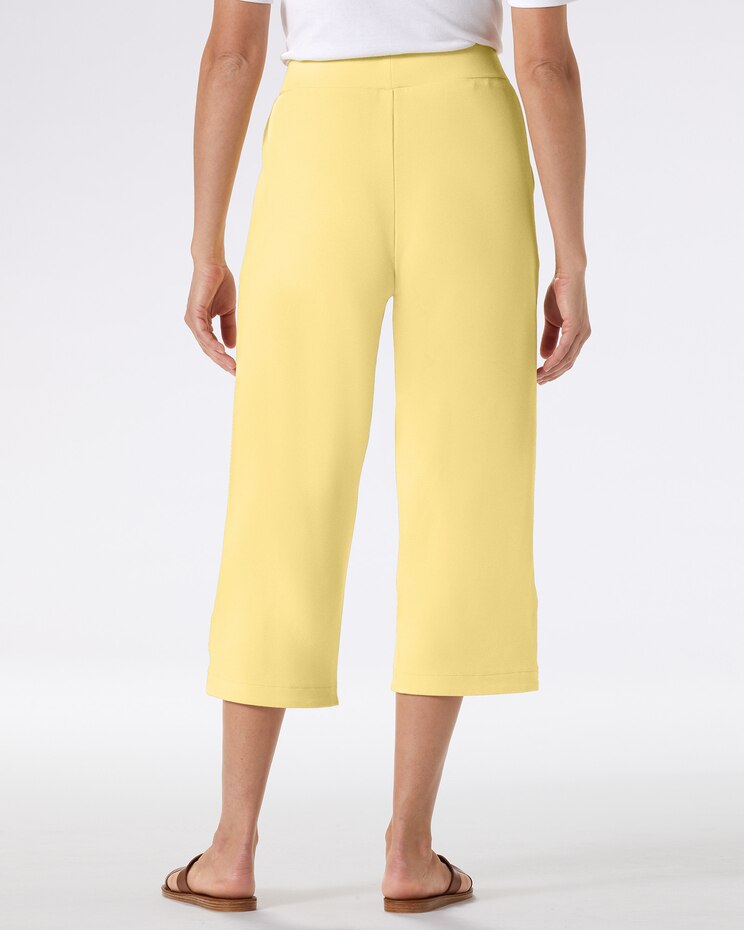Tulip-Hem Everyday Knit Capris image number 2