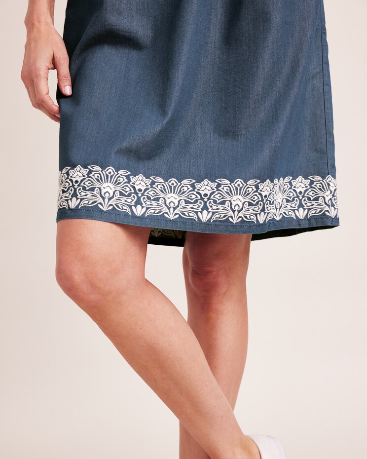 Lightweight Denim Dress image number 4
