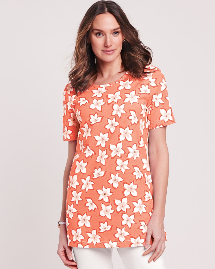 Short Sleeve Anytime Print Tunic image number 1