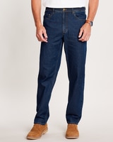 John Blair® Classics Relaxed-Fit Full-Elastic Jeans thumbnail number 1