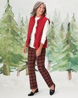 Ruffle-Trim Quilted Vest thumbnail number 2